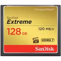 کارت حافظه CompactFlash سن دیسک مدل Extreme سرعت 800X 120MBps ظرفیت 128 گیگابایت