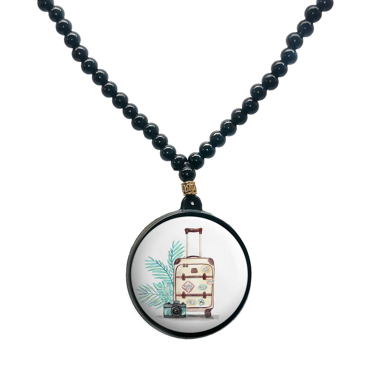 گردنبند پرمانه طرح عکاس کد pmd.5114 مدل دو طرفه