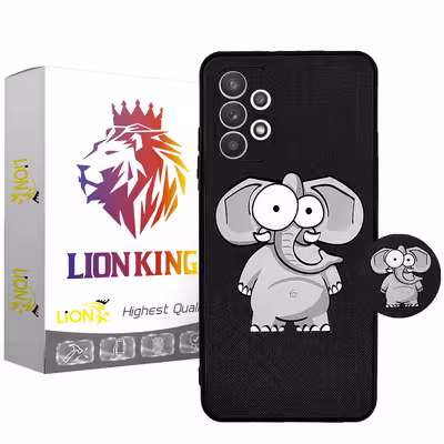 کاور لاین کینگ مدل Fil مناسب برای گوشی موبایل سامسونگ Galaxy A32 4G به همراه پایه نگهدارنده