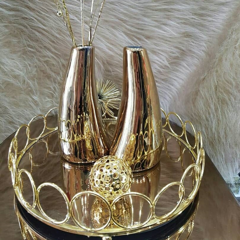 گلدان دکوری مدل عاج کد 1052