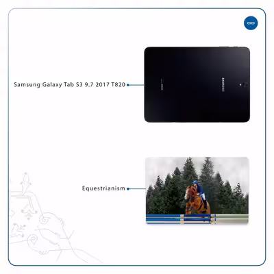 برچسب پوششی ماهوت مدل Equestrianism مناسب برای تبلت سامسونگ Galaxy Tab S3 9.7 2017 T820