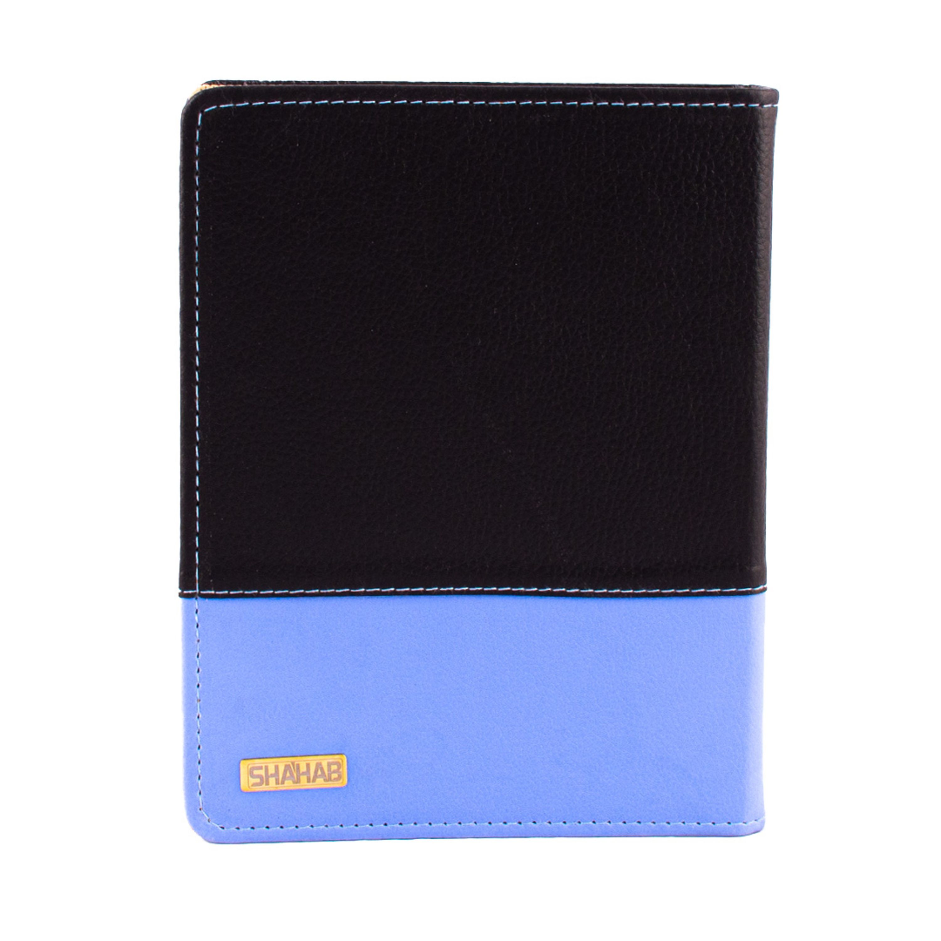کلاسور مدل دو تکّه چرمی 20 حلقه آبی کد L1120