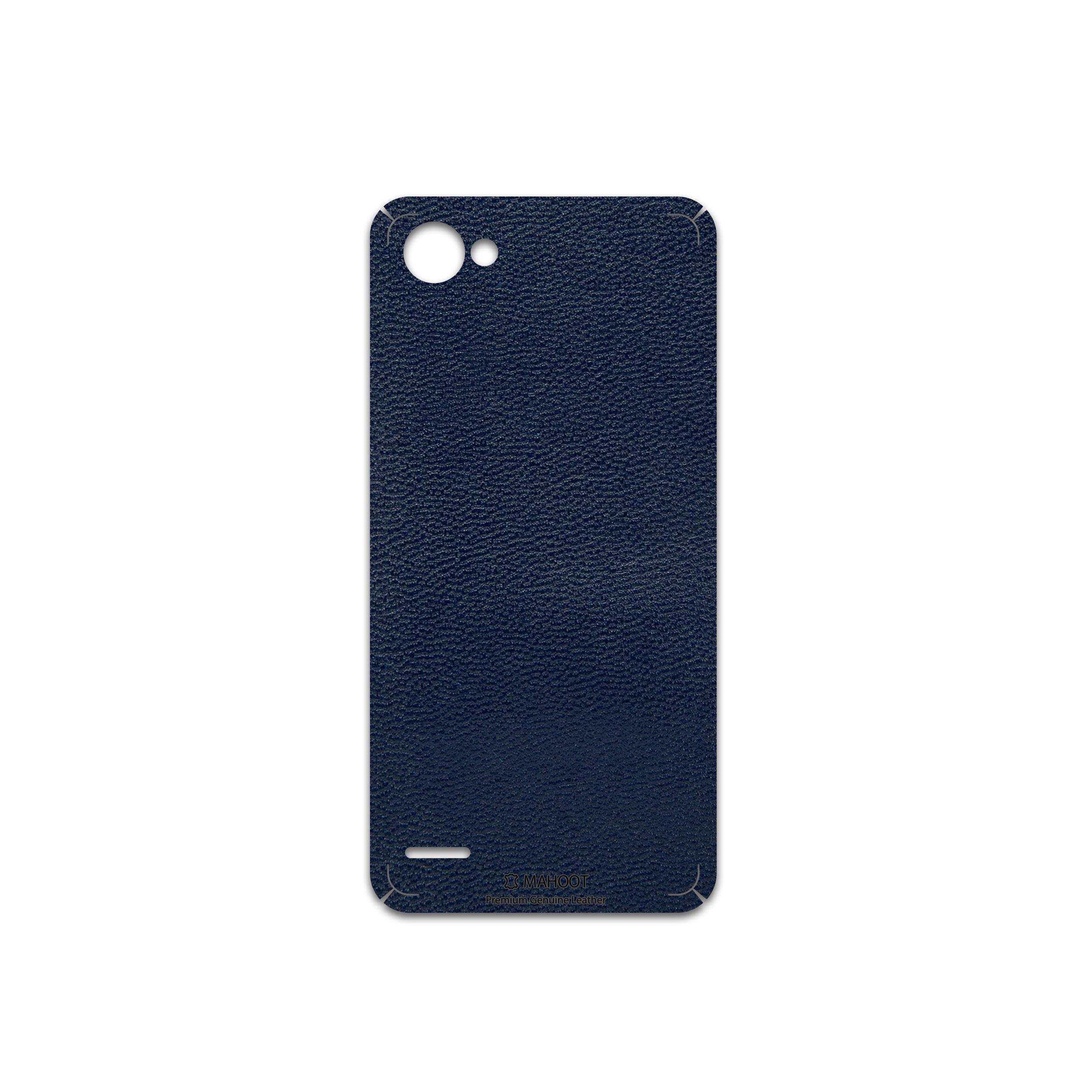 برچسب پوششی ماهوت مدل Deep-Blue-Leather مناسب برای گوشی موبایل ال جی Q6