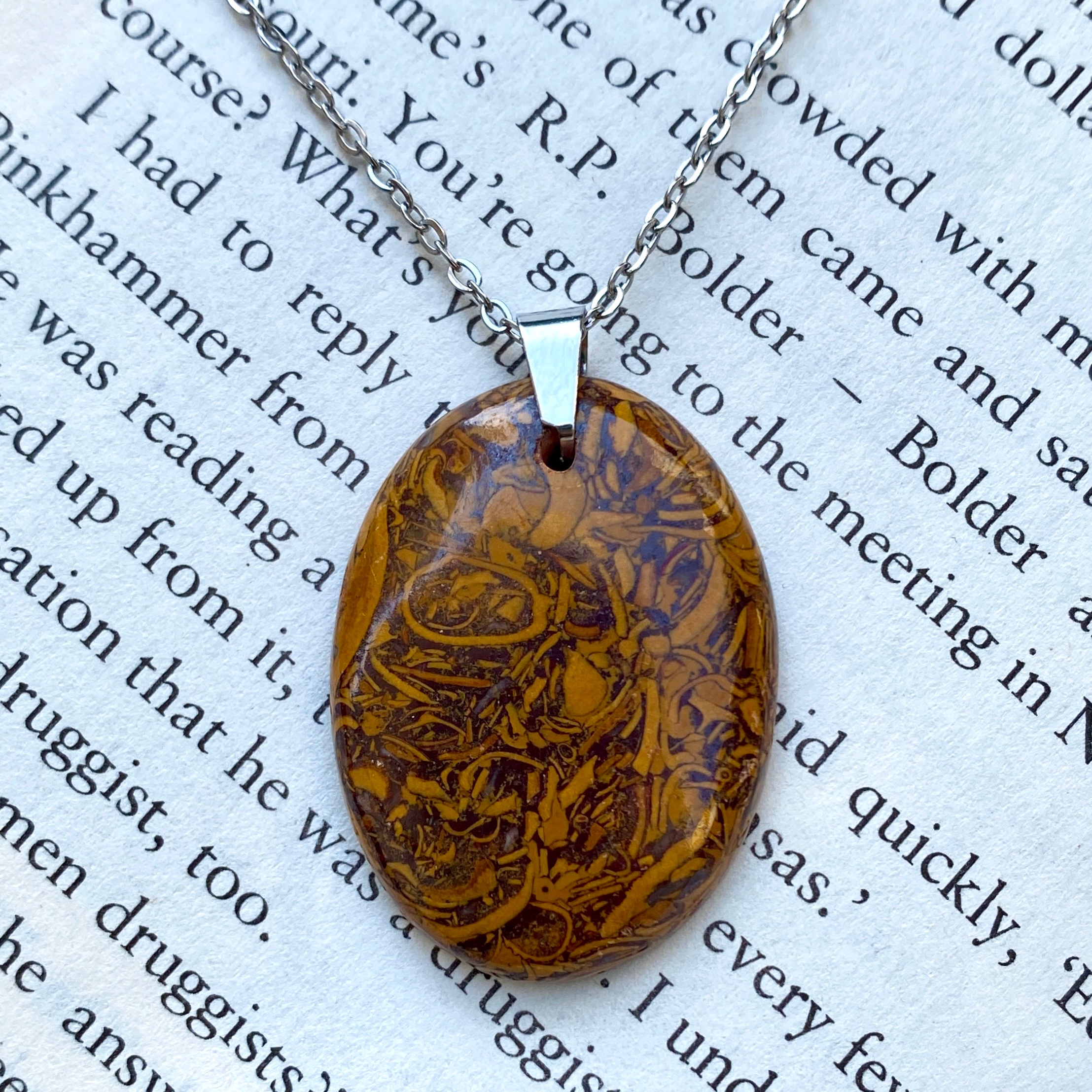 گردنبند جاسپر مریم درشت کد2767