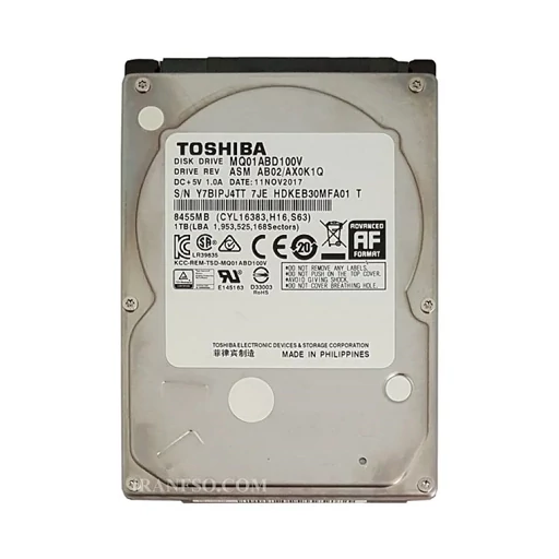 هارد HDD لپ تاپ 1 ترابایت برند توشیبا