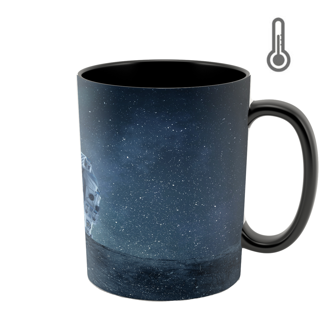 ماگ حرارتی طرح فضانورد و ماه مدل 02