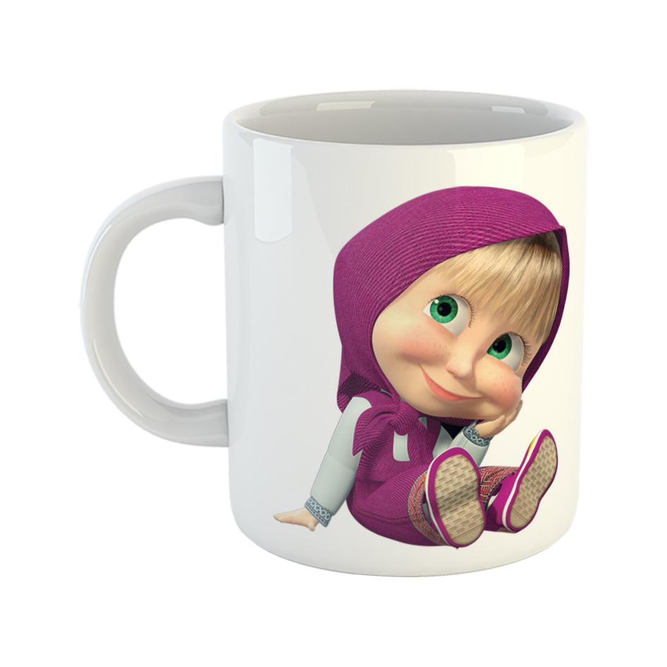 ماگ طرح کارتونی مدل ماشا میشا 14