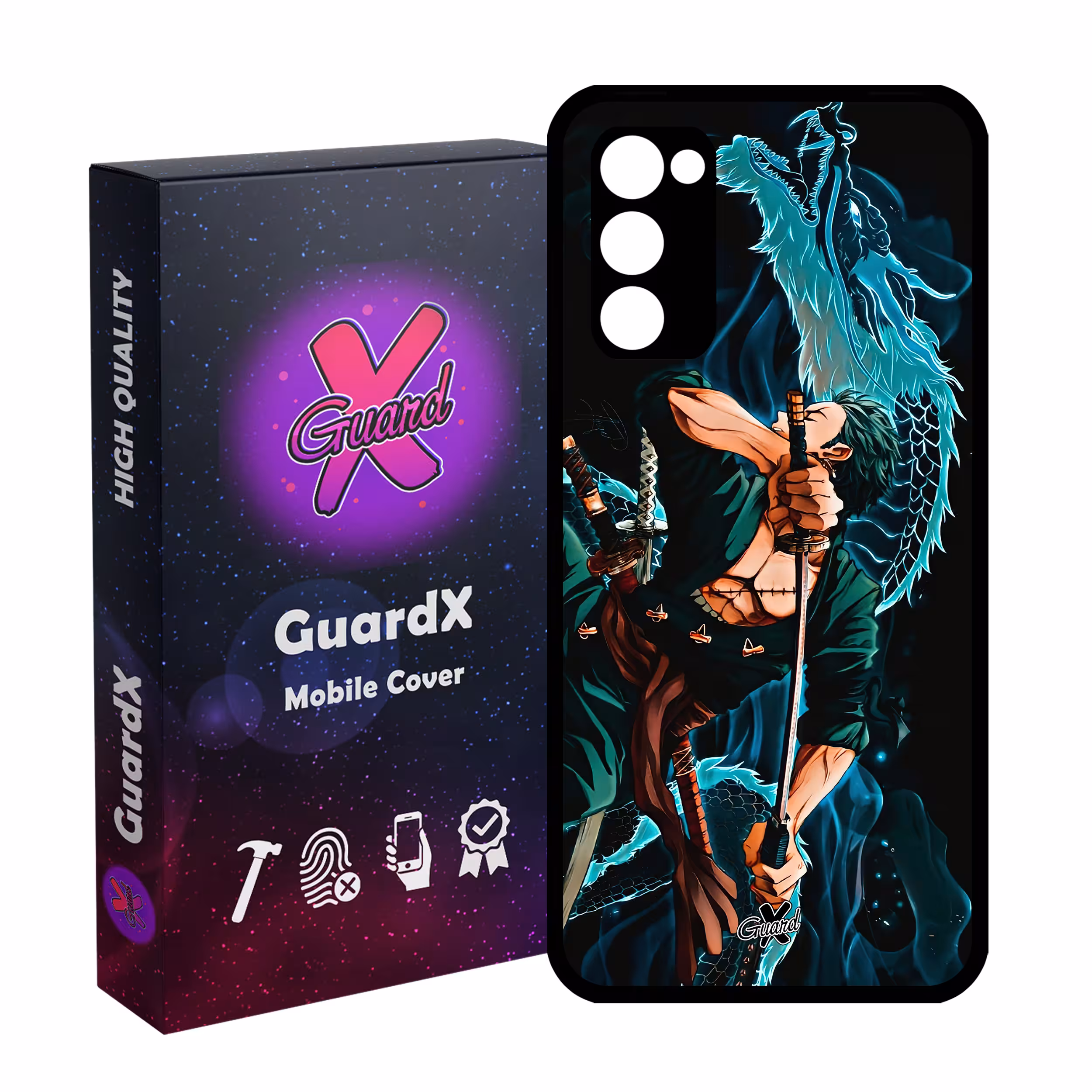 کاور گارد ایکس طرح Roronoa Zoro Anime مدل Glass10553 مناسب برای گوشی موبایل سامسونگ Galaxy S20 FE