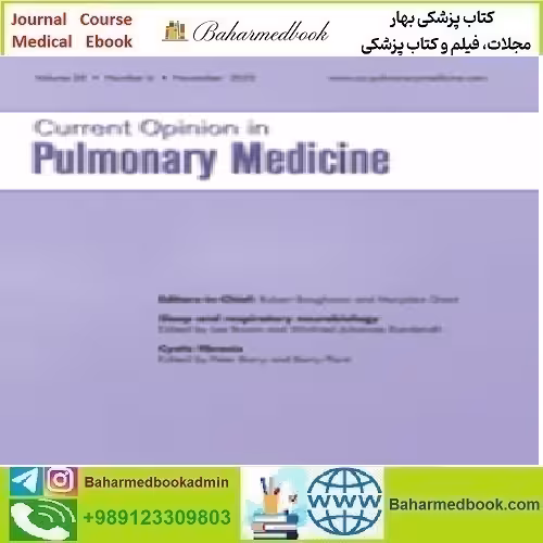 Current Opinion in Pulmonary Medicine Volume 28 1 to 6 202