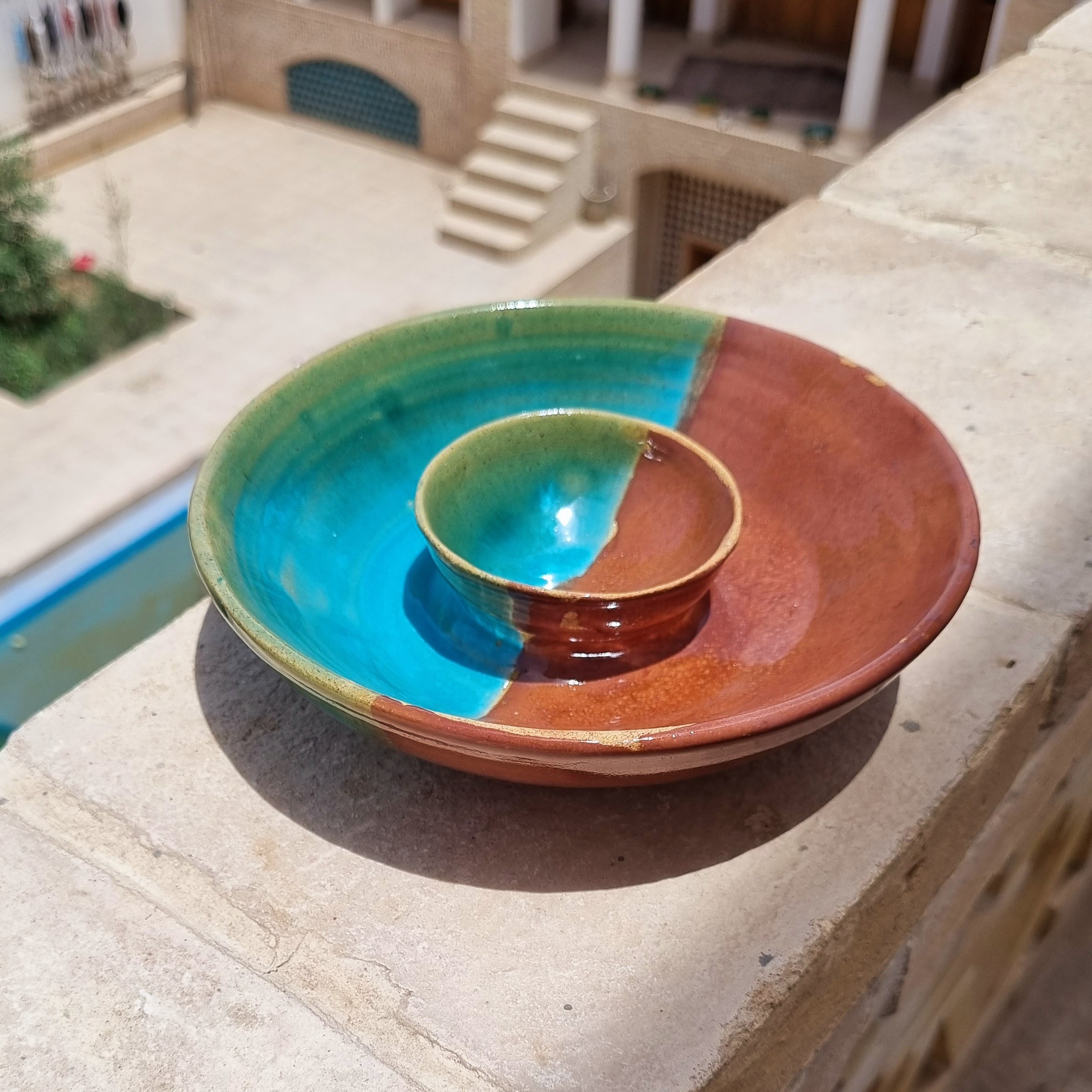 بشقاب و اردو خوری سفالی