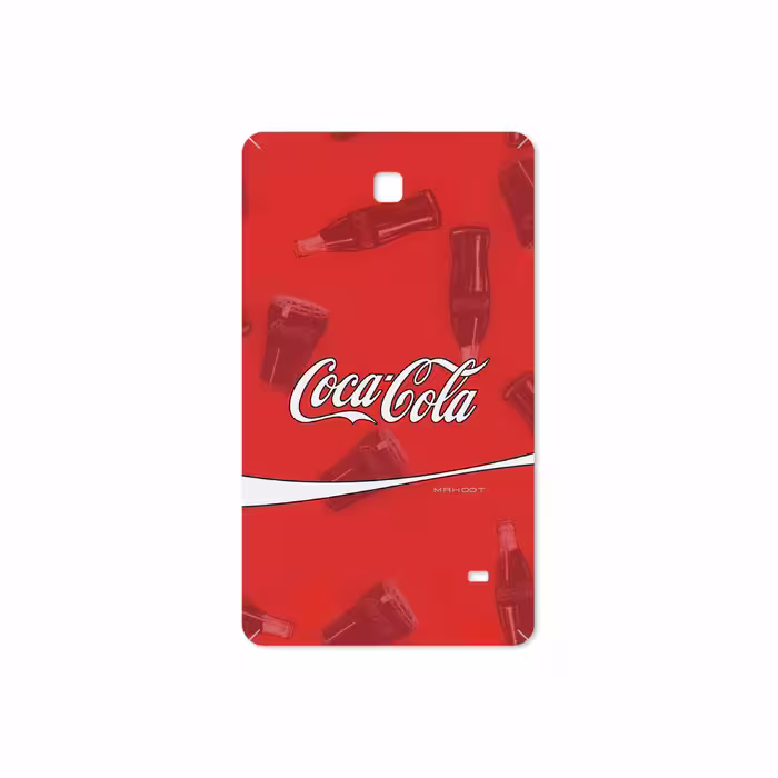 برچسب پوششی ماهوت مدل Coca-Cola-Logo مناسب برای تبلت سامسونگ Galaxy Tab 4 7.0 2014 T231