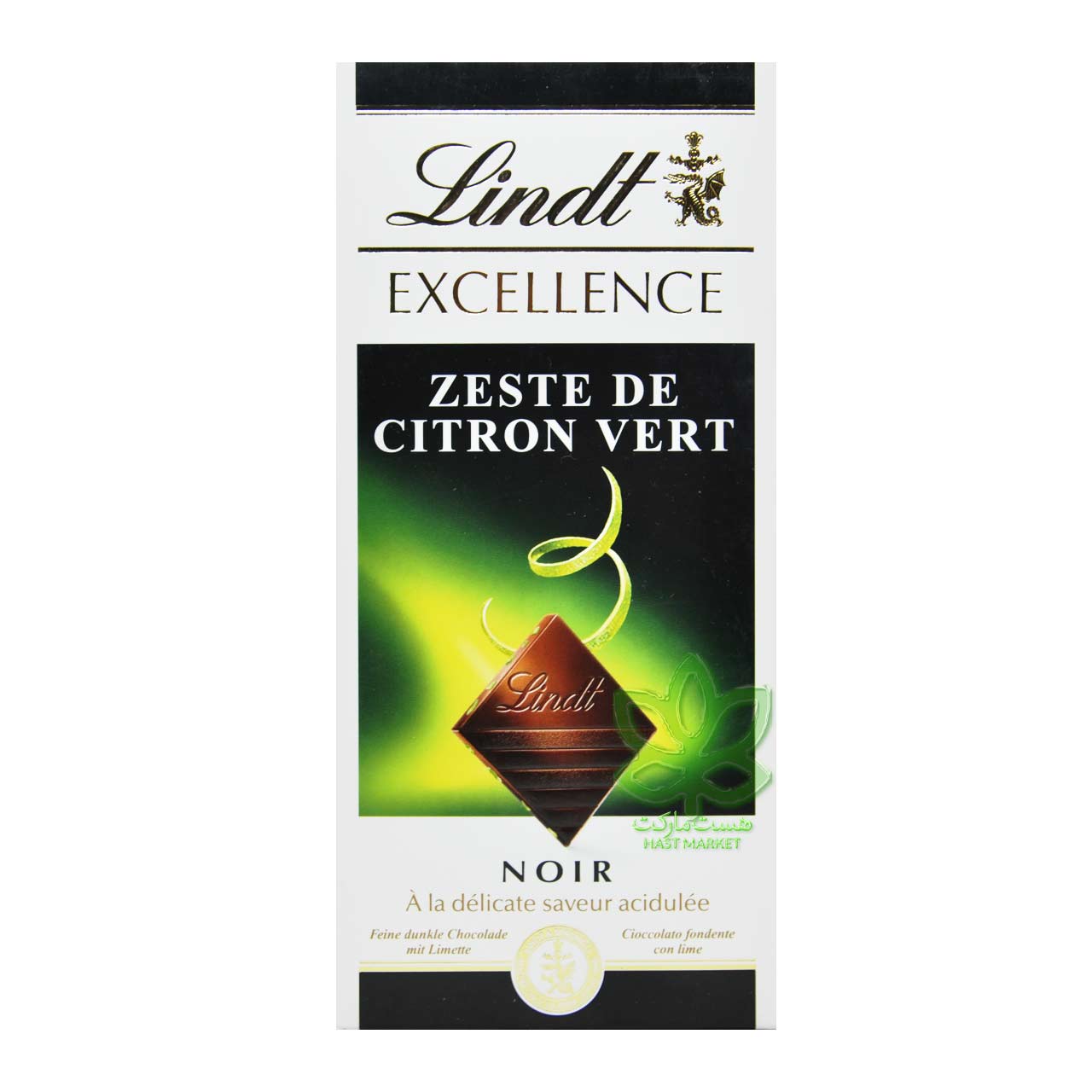 شکلات تلخ لیمو ترش 100 گرم اکسلنس لینت - lindt
