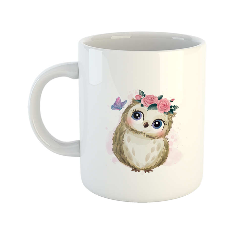 ماگ طرح جغد و پروانه