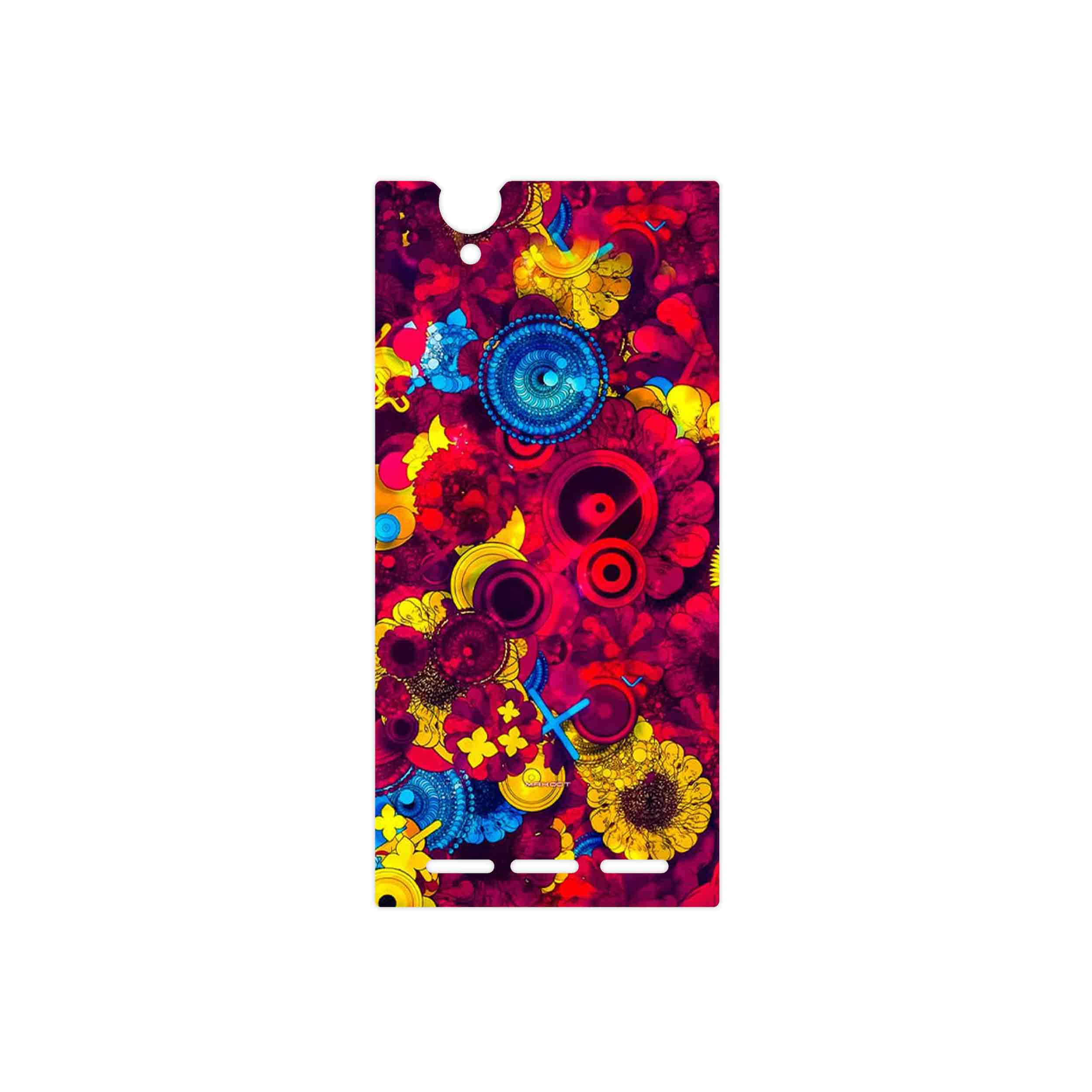 برچسب پوششی ماهوت مدل Vector Flower Garden Digital Art مناسب برای گوشی موبایل سونی Xperia T2 Ultra