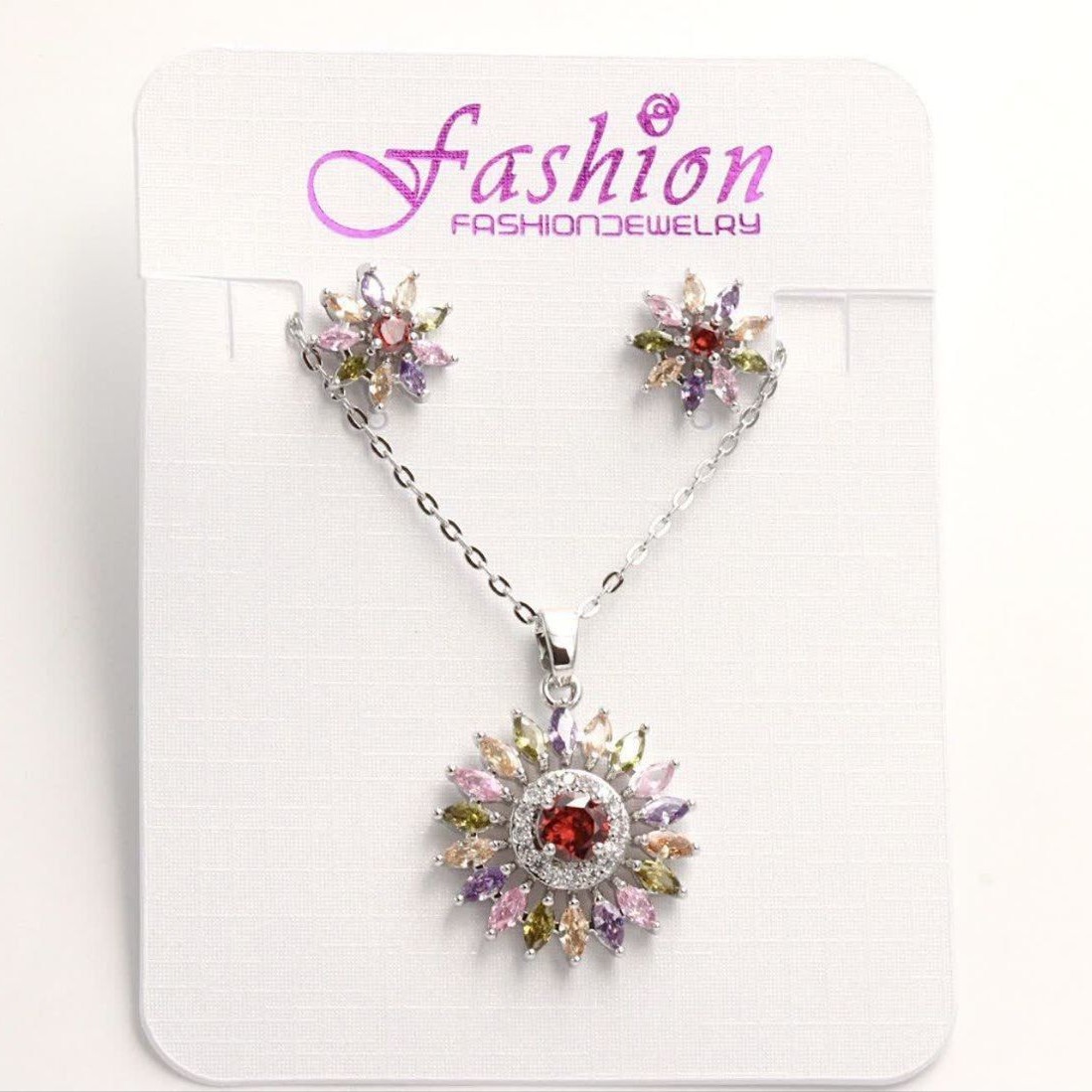 نیمست کد11218طرح جواهر.نگین اتمی.با آبکاری طلا.ضد حساسیت.رنگ ثابت3