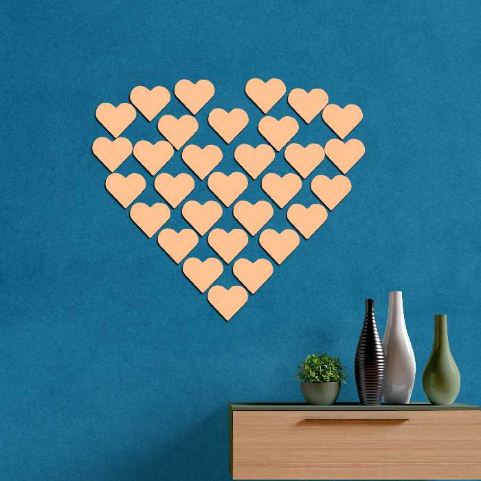 آینه فیلی طرح قلب کد PG011