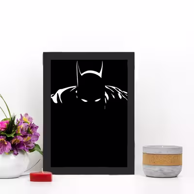 تابلو گالری چهره پرداز رخ مدل بتمن طرح Batman Minimalist Art کد GCPA_10014