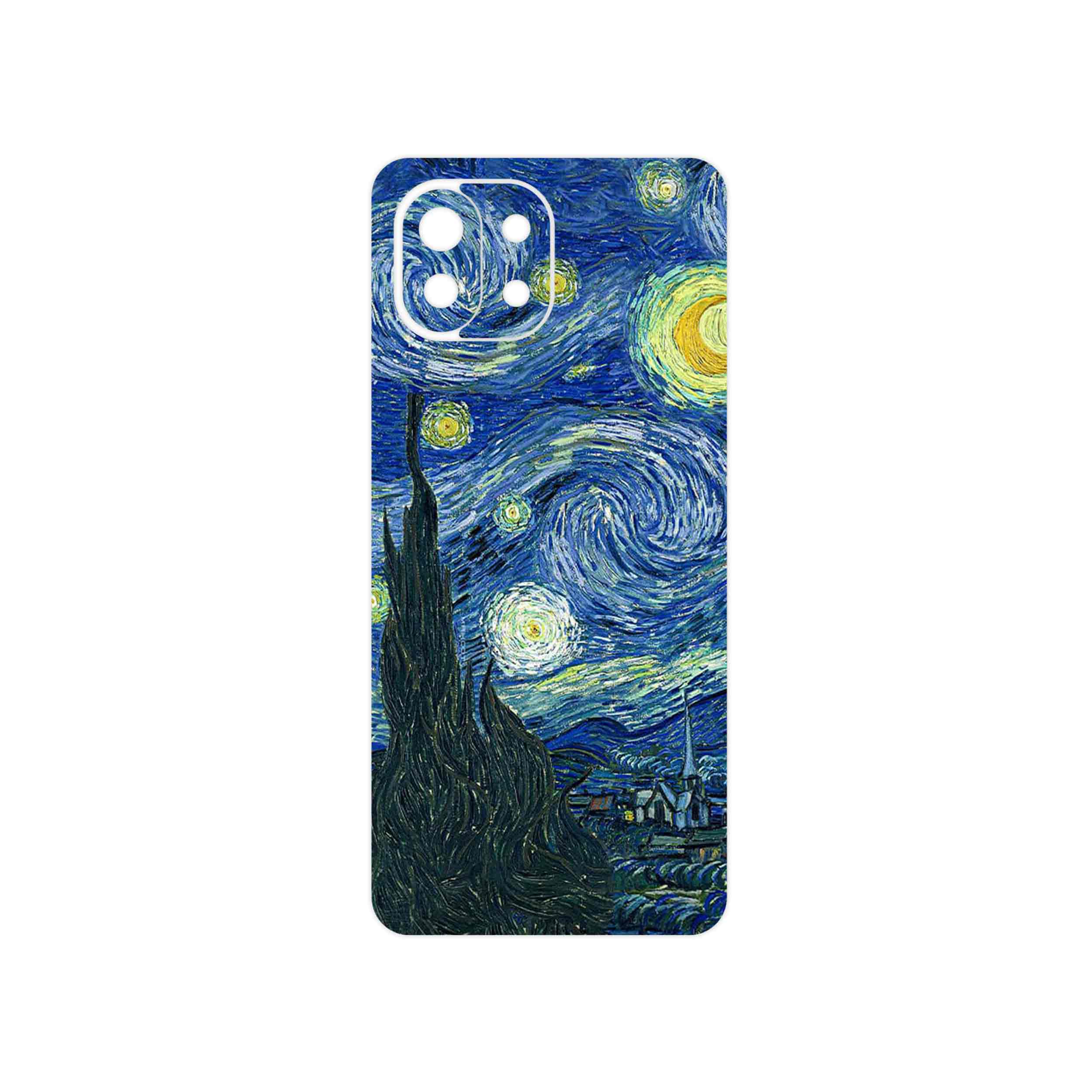 برچسب پوششی ماهوت مدل The Starry Night of van Gogh مناسب برای گوشی موبایل شیائومی MI 11 LITE