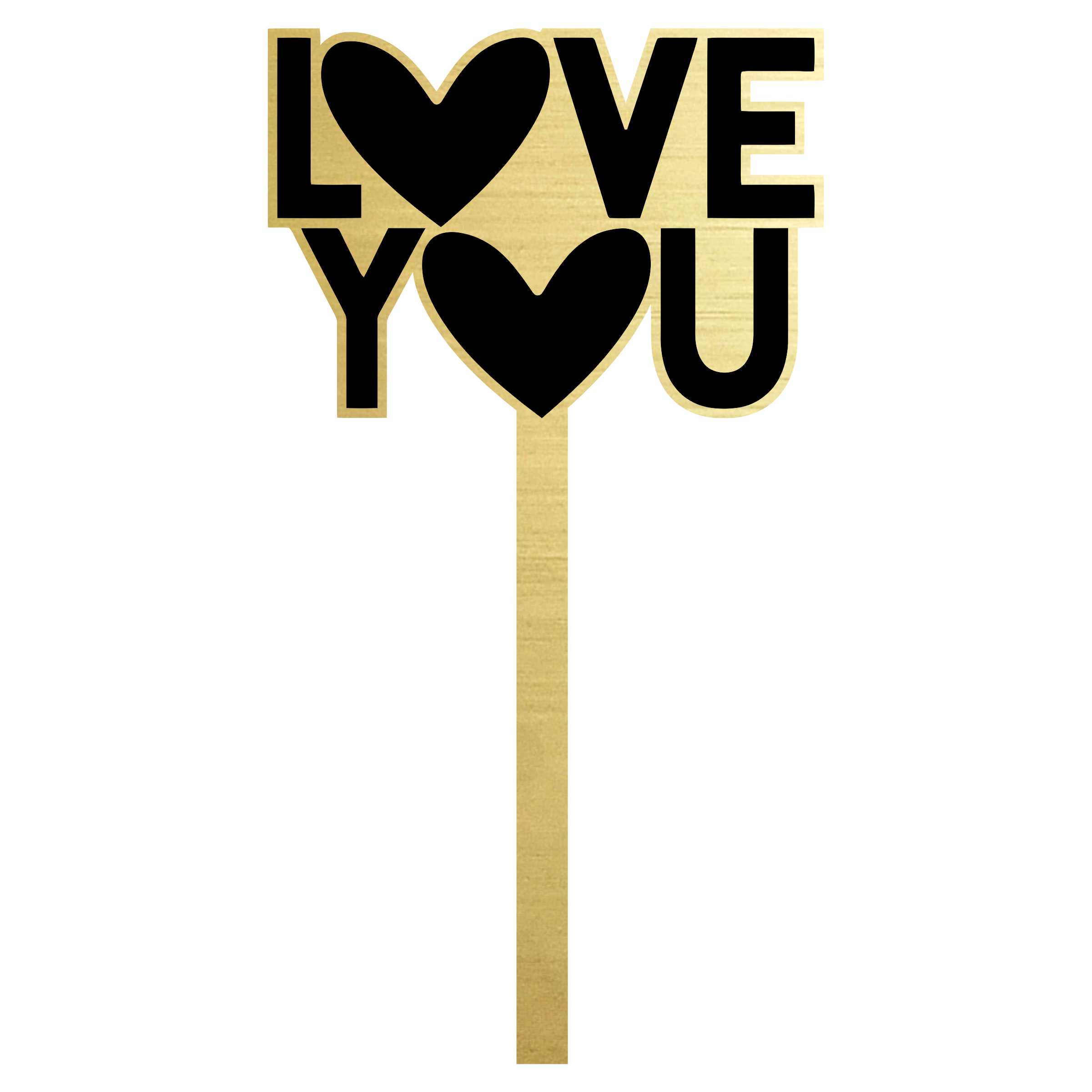 تاپر کیک مدل love you