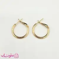 گوشواره حلقه ای دخترانه ژوپینگ ساده قطر 2 سانت کد 1059