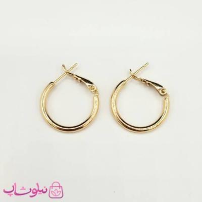 گوشواره حلقه ای دخترانه ژوپینگ ساده قطر 2 سانت کد 1059