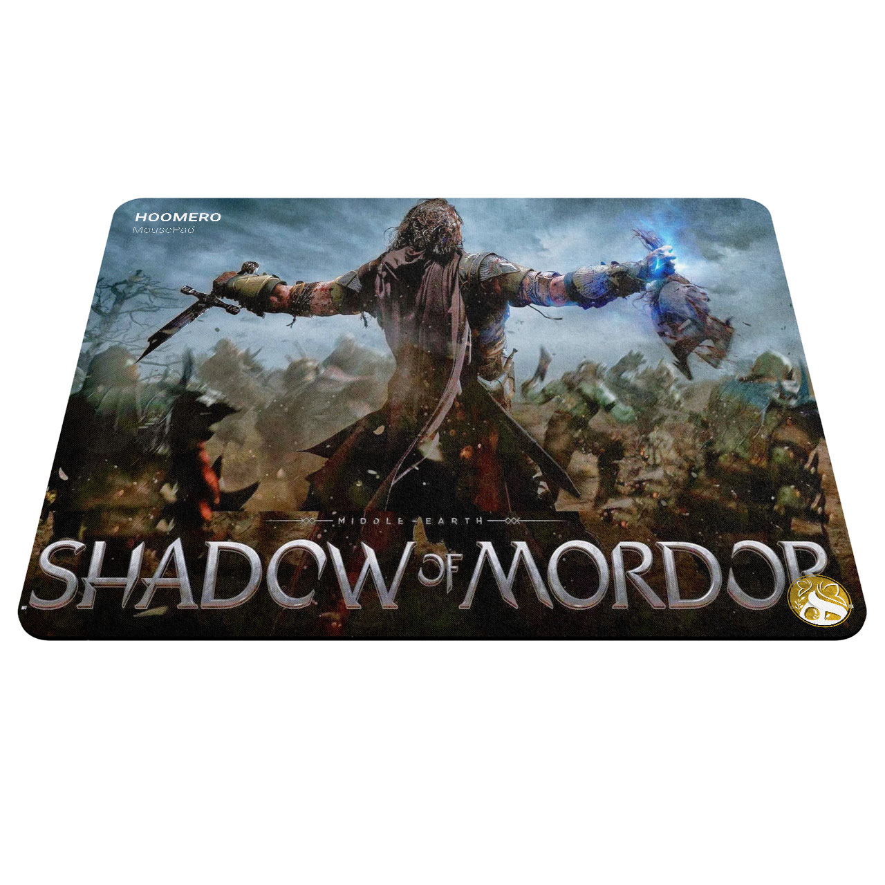 ماوس پد هومرو مدل A6984 طرح بازی shadow of mordor middle earth