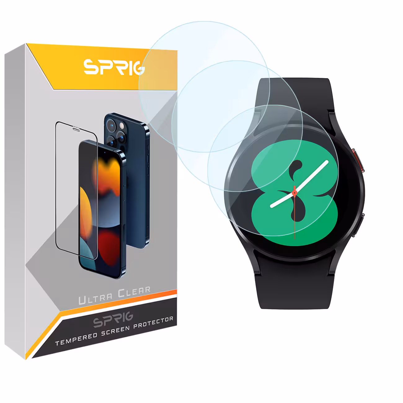 محافظ صفحه نمایش  اسپریگ مدل SPG مناسب برای ساعت هوشمند سامسونگ Galaxy Watch 4 40mm بسته سه عددی