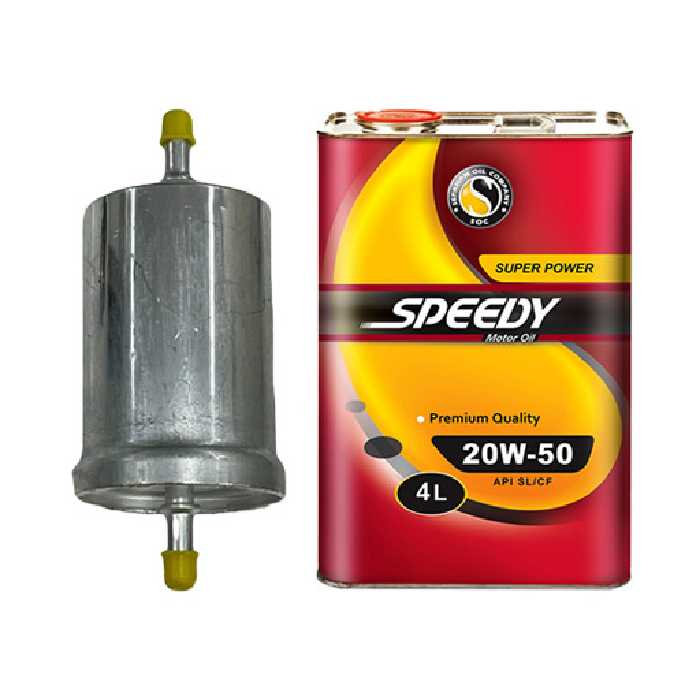 خرید فیلترصافی بنزین پژو 405 سترگ روغن موتور اسپیدی سوپر پاور W50-20 چهار لیتری | اتوموبی