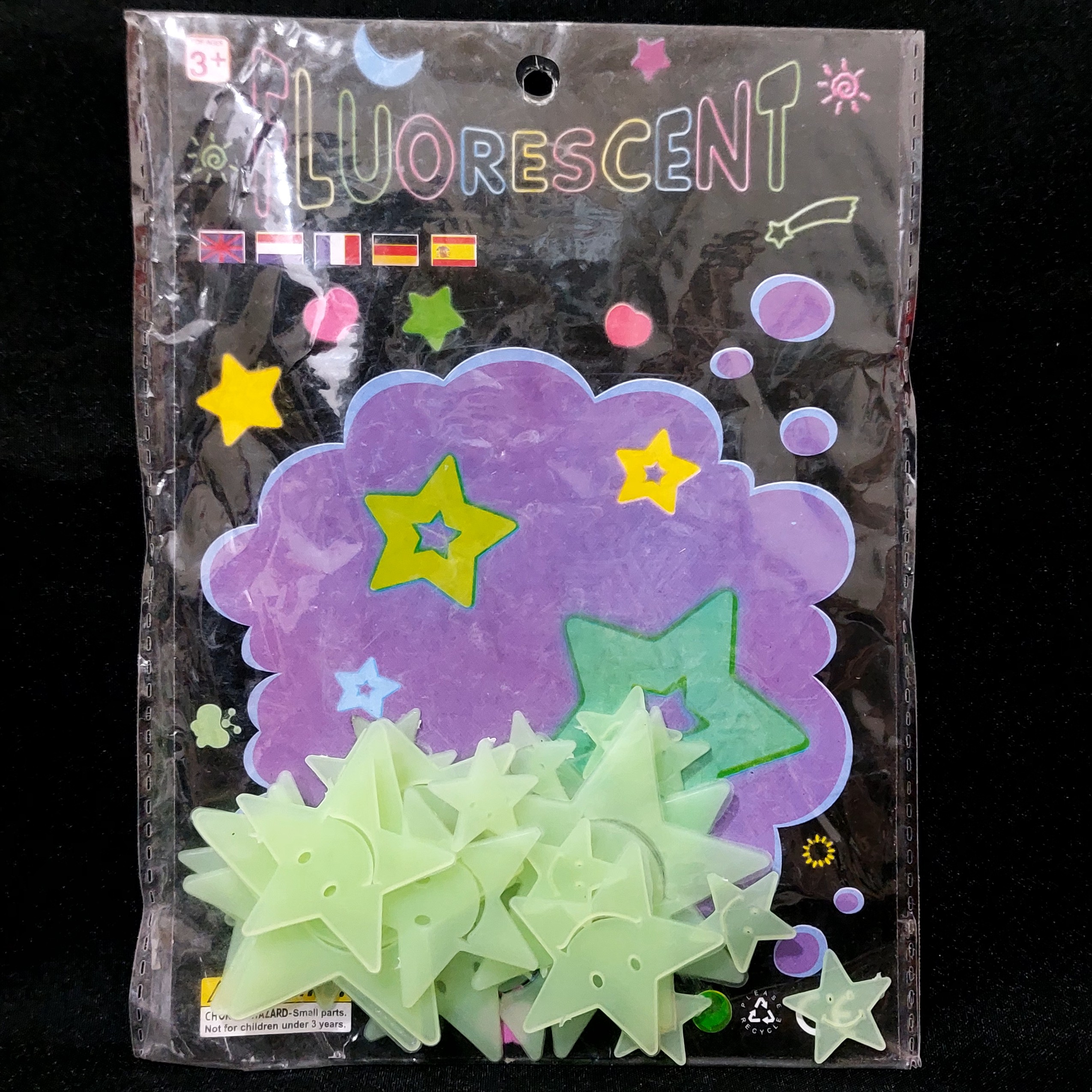 استیکر شب تاب ستاره طرح ( لبخند ) 