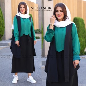 ست سه تکه شومیز دامن رویه