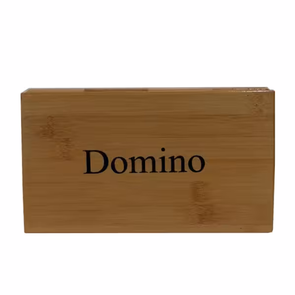 بازی فکری دومینو جعبه چوبی مدل WOODEN BOX