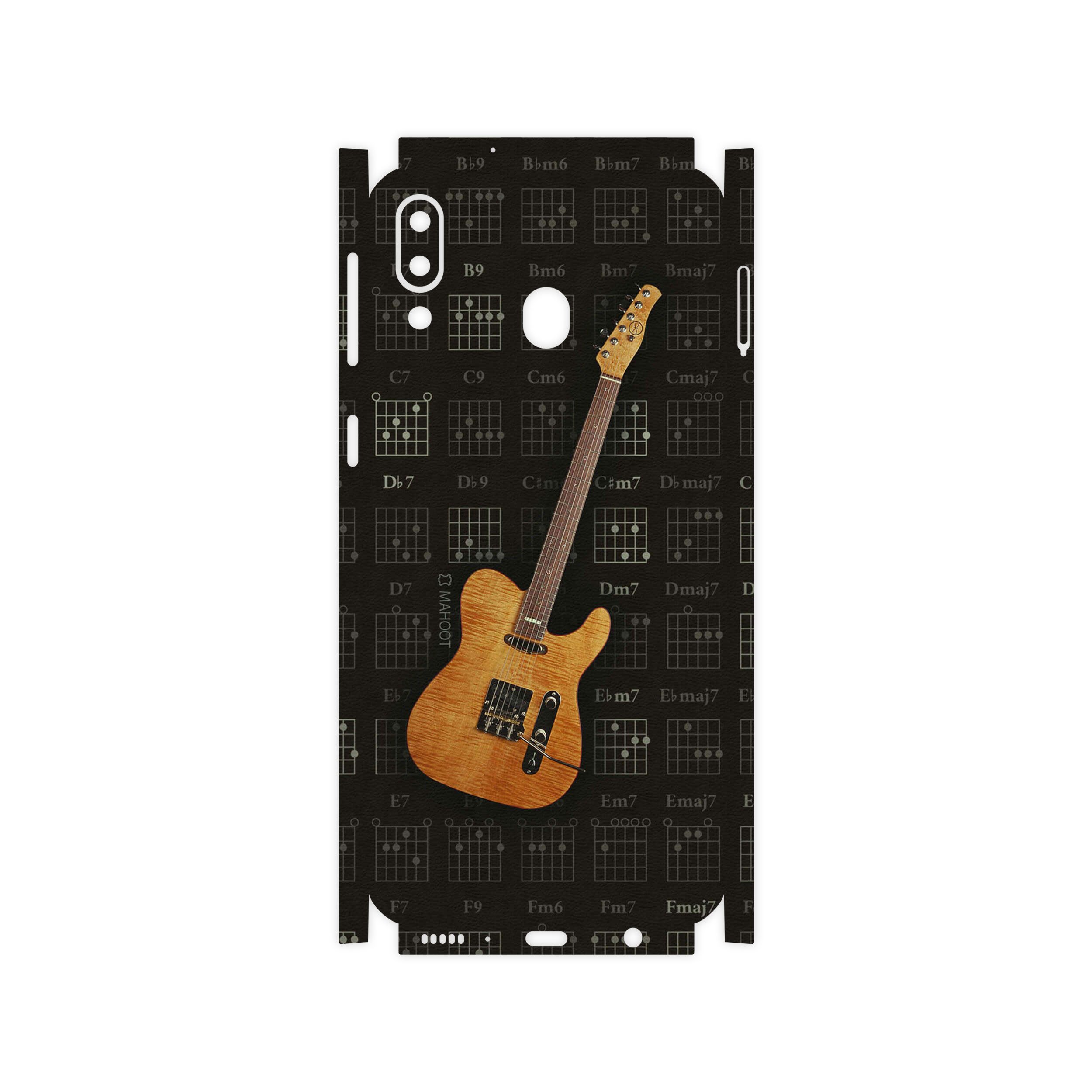 برچسب پوششی ماهوت مدل Guitar-Instrument-FullSkin مناسب برای گوشی موبایل سامسونگ Galaxy M20