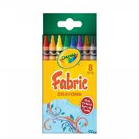 مداد شمعی قابل شست و شو 8 رنگ مخصوص لباس کودک crayola کد 5009