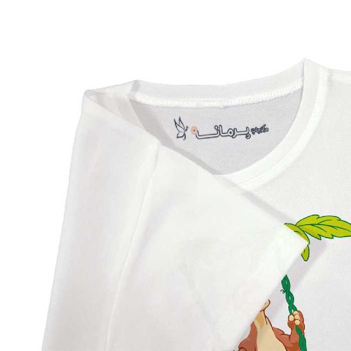 تی شرت بچگانه پرمانه طرح دایناسورهای بامزه کد pmt.5126