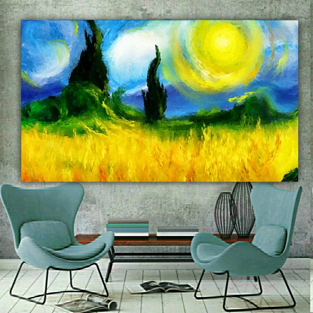 تابلو شاسی طرح نقاشی هنر مدرن مدلKG130