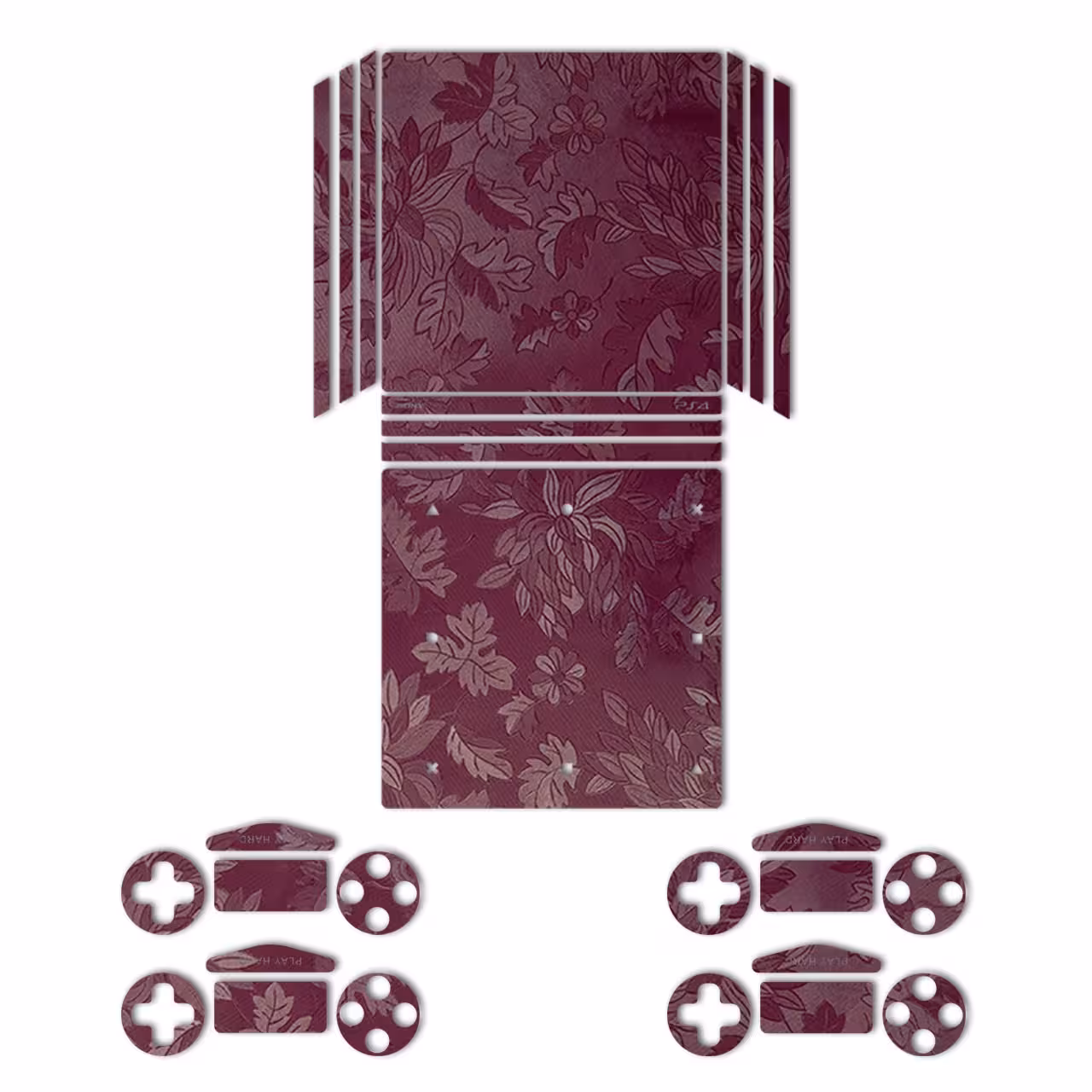 برچسب ماهوت مدلRed Wild-flower Texture مناسب برای کنسول بازیPS4 Pro