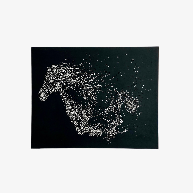 تابلو شاسی مدل اسب‌ برجسته | دنیای قاب