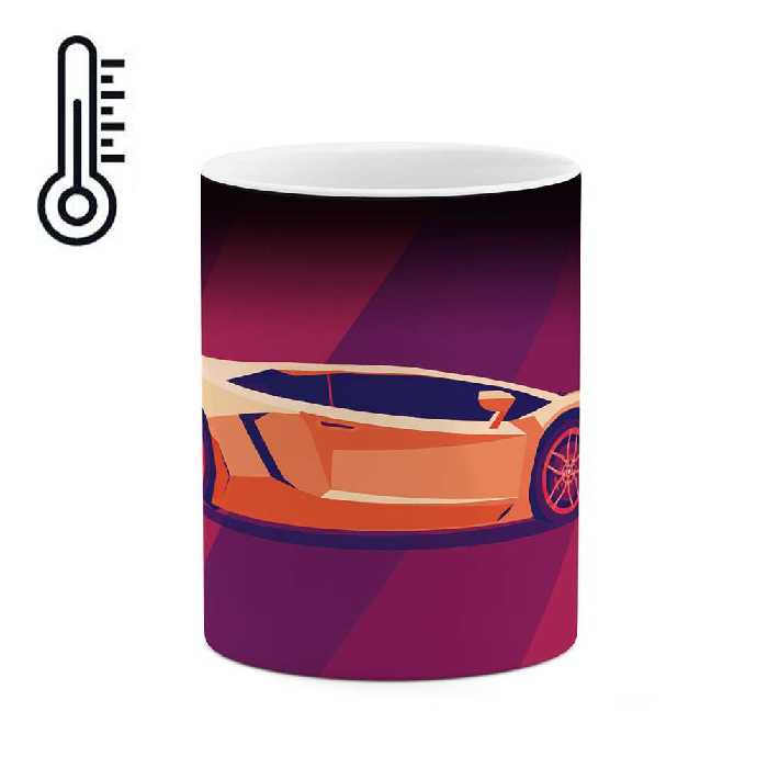 ماگ حرارتی طرح ماشین مدل mgp00523