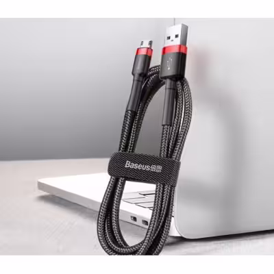 کابل تبدیل USB به microUSB باسئوس مدل CAMKLF طول 2 متر