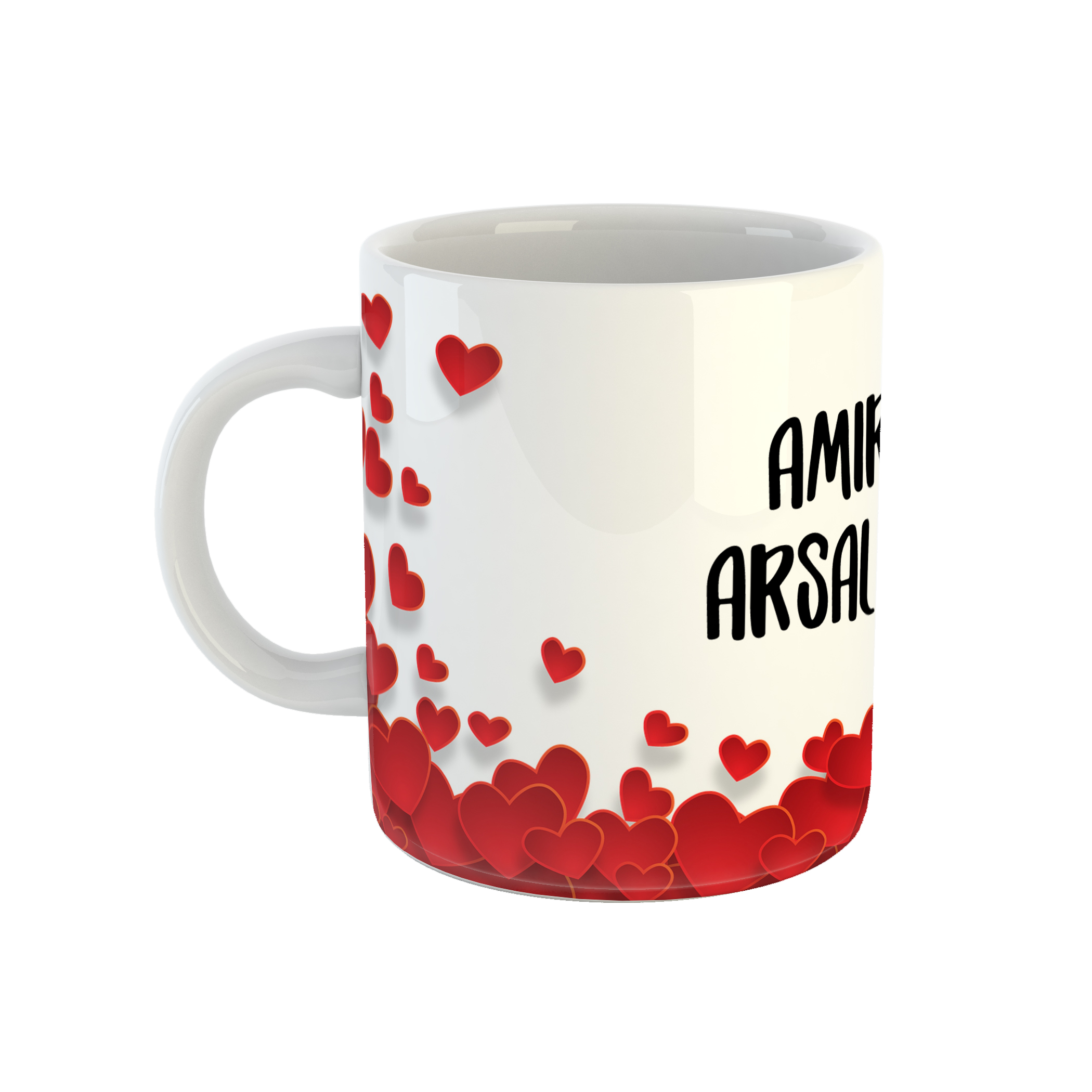 ماگ طرح قلب مدل امیر ارسلان