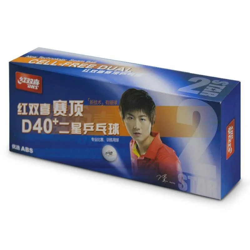 توپ پینگ پنگ مدل  دبل هپینس 2 ستاره ABS D40 بسته 10 عددی