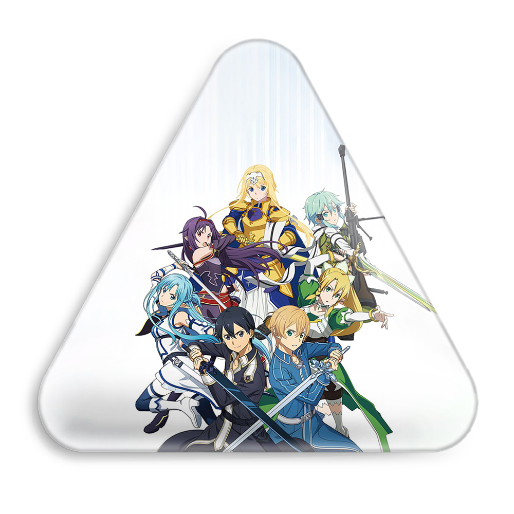 پیکسل خندالو طرح انیمه هنر شمشیر زنی آنلاین مدل مثلثی کد 10130