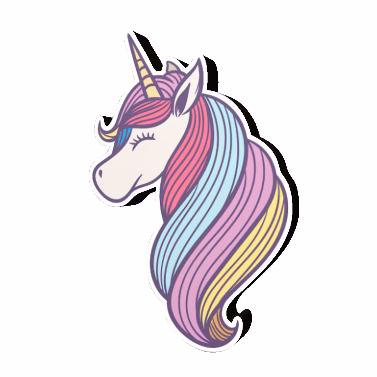 استیکر اسب تک شاخ مدل Unicorn 10