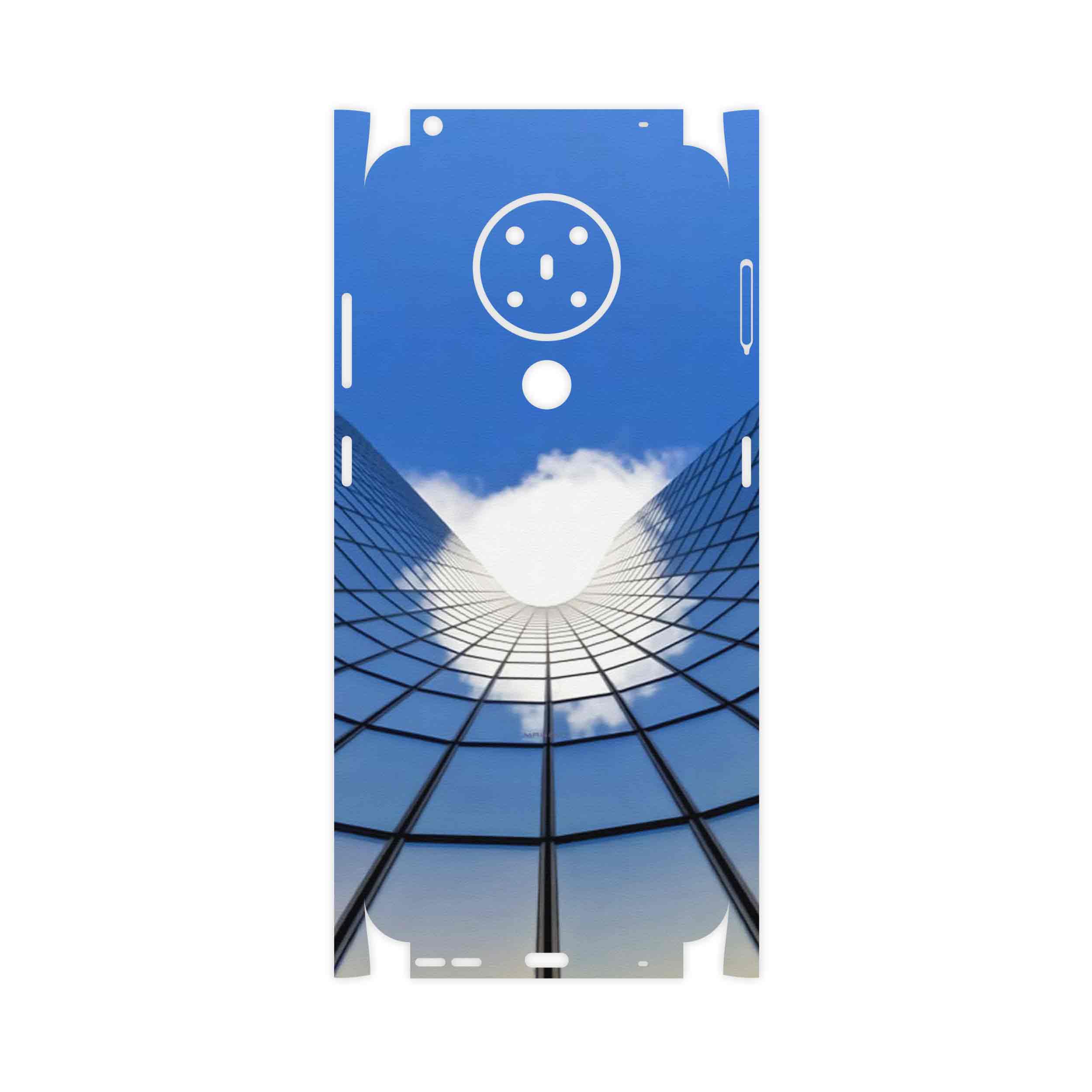 برچسب پوششی ماهوت مدل Glass skyscraper-FullSkin مناسب برای گوشی موبایل نوکیا 5.3