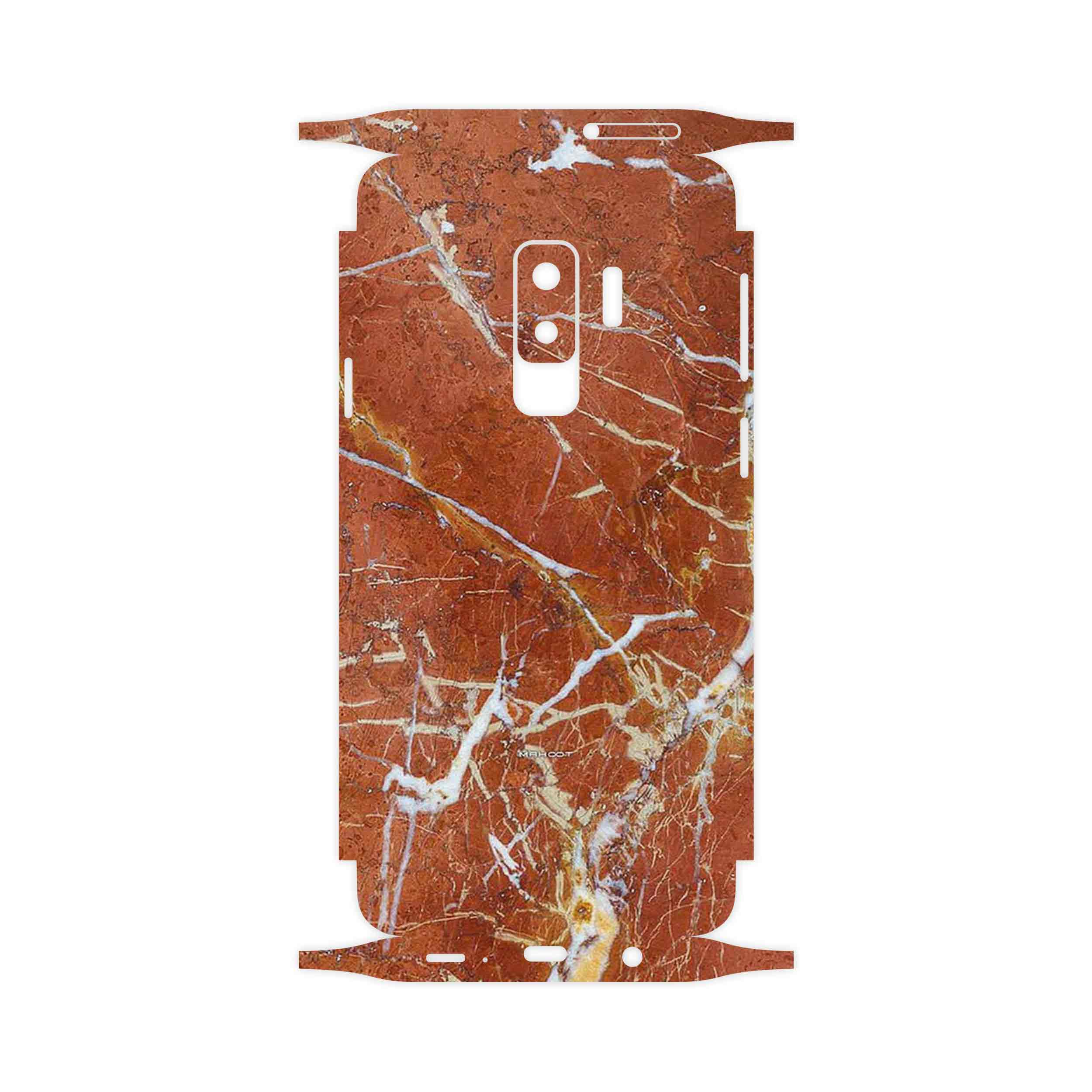 برچسب پوششی ماهوت مدل Red Marble-FullSkin مناسب برای گوشی موبایل سامسونگ Galaxy S9 Plus