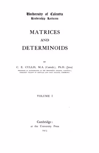 خرید و دانلود نسخه کامل کتاب Matrices and determinoids