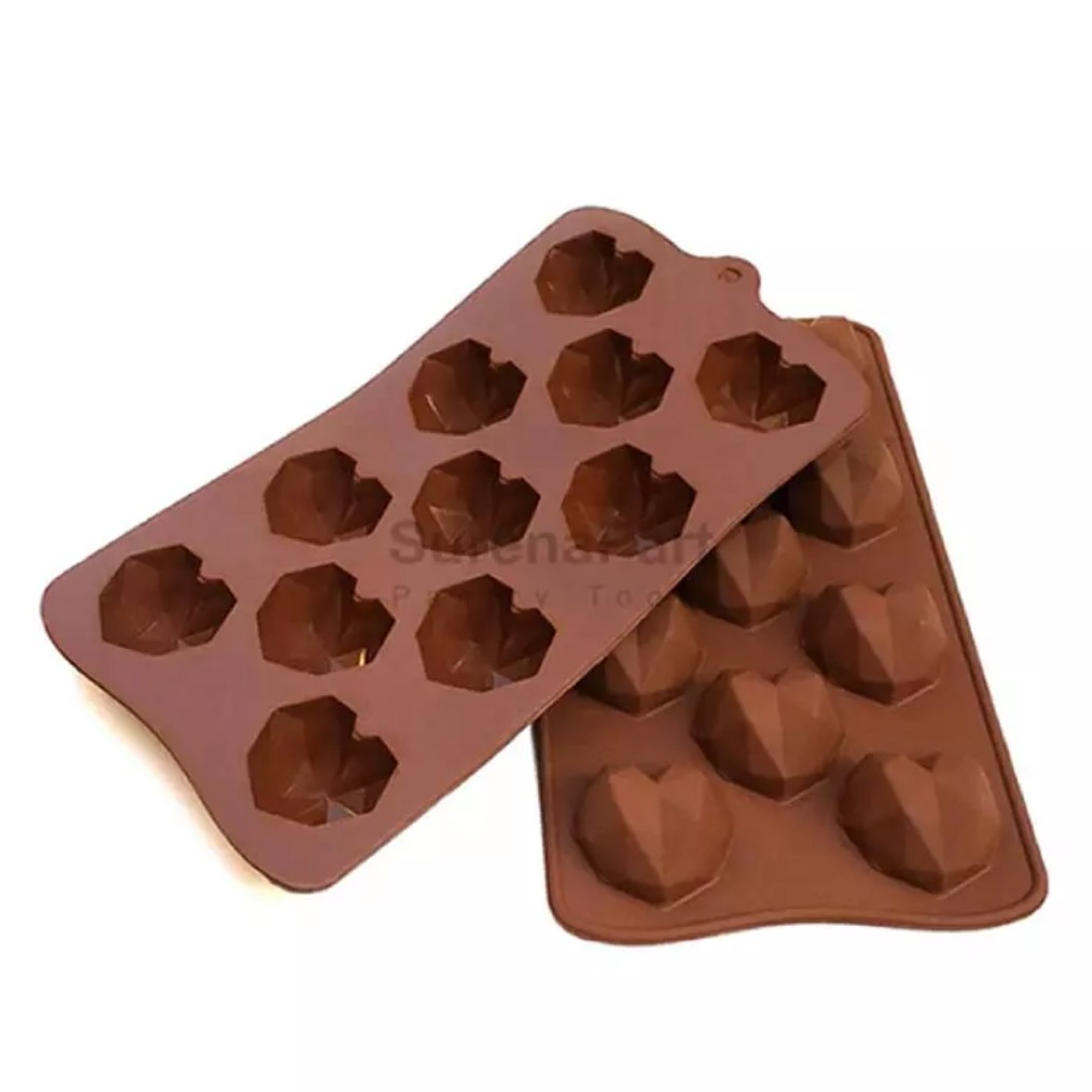 قالب شکلات سیلیکونی قلب اورگامی 