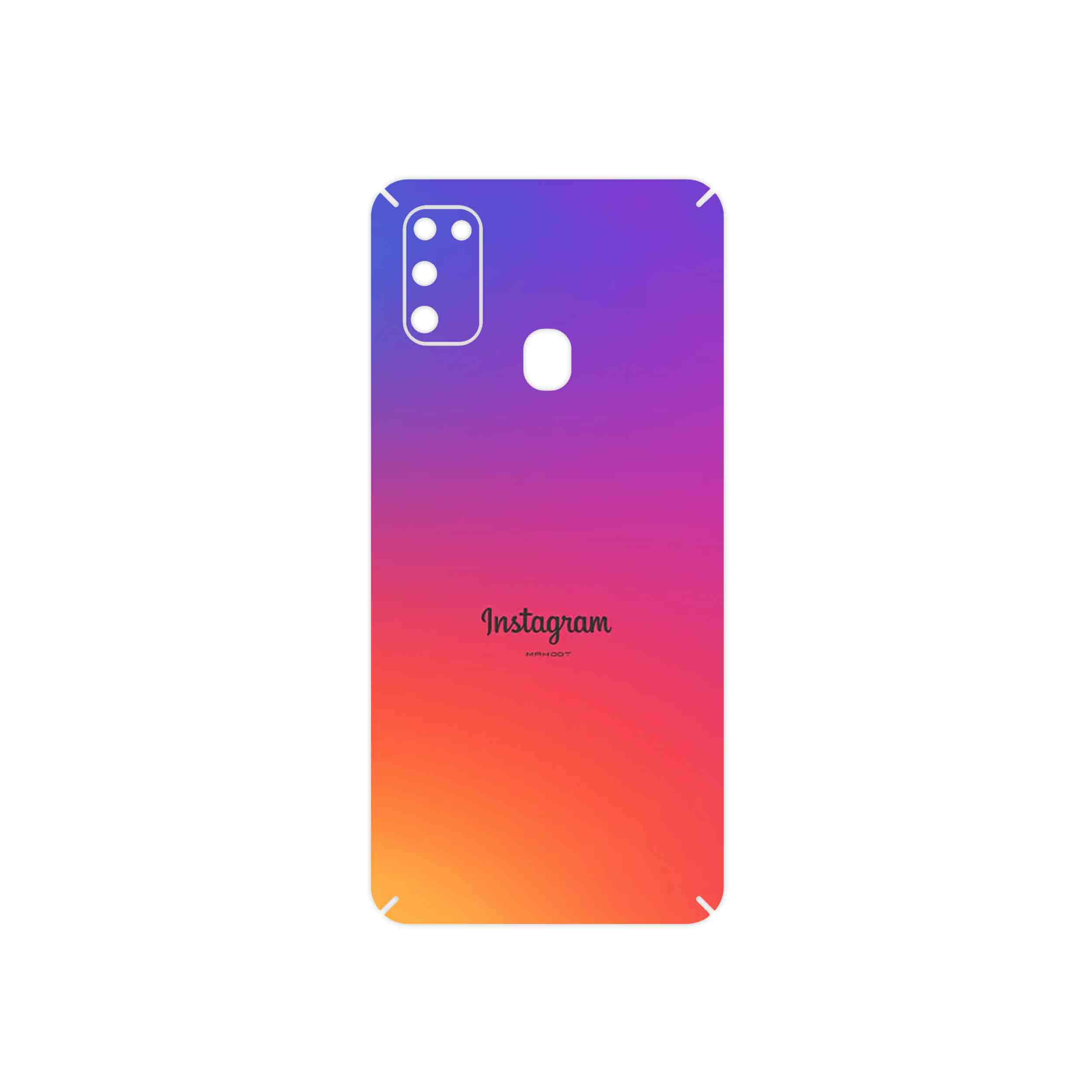 برچسب پوششی ماهوت مدل Instagram مناسب برای گوشی موبایل سامسونگ Galaxy M21