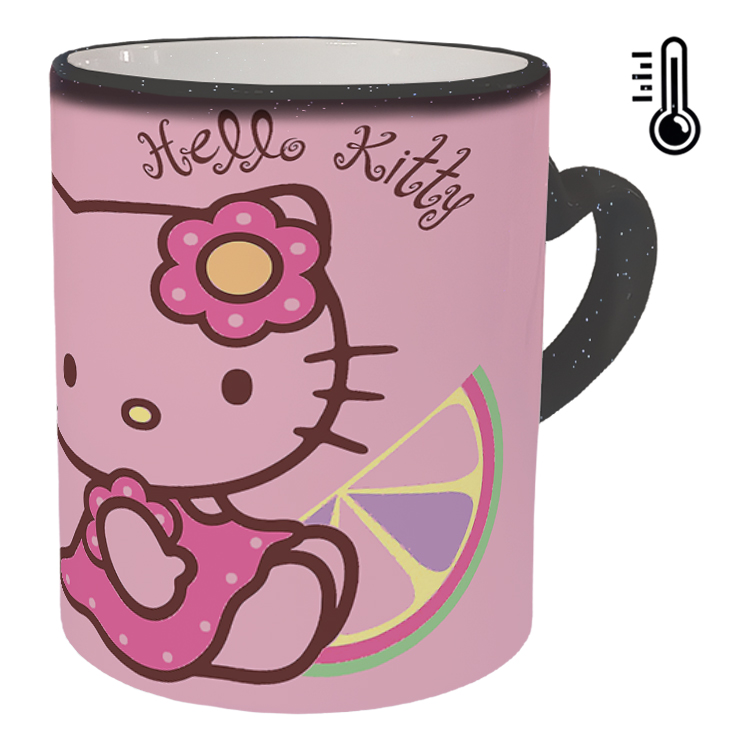 ماگ حرارتی مدل دسته قلبی اکلیلی طرح کیتی کد 42