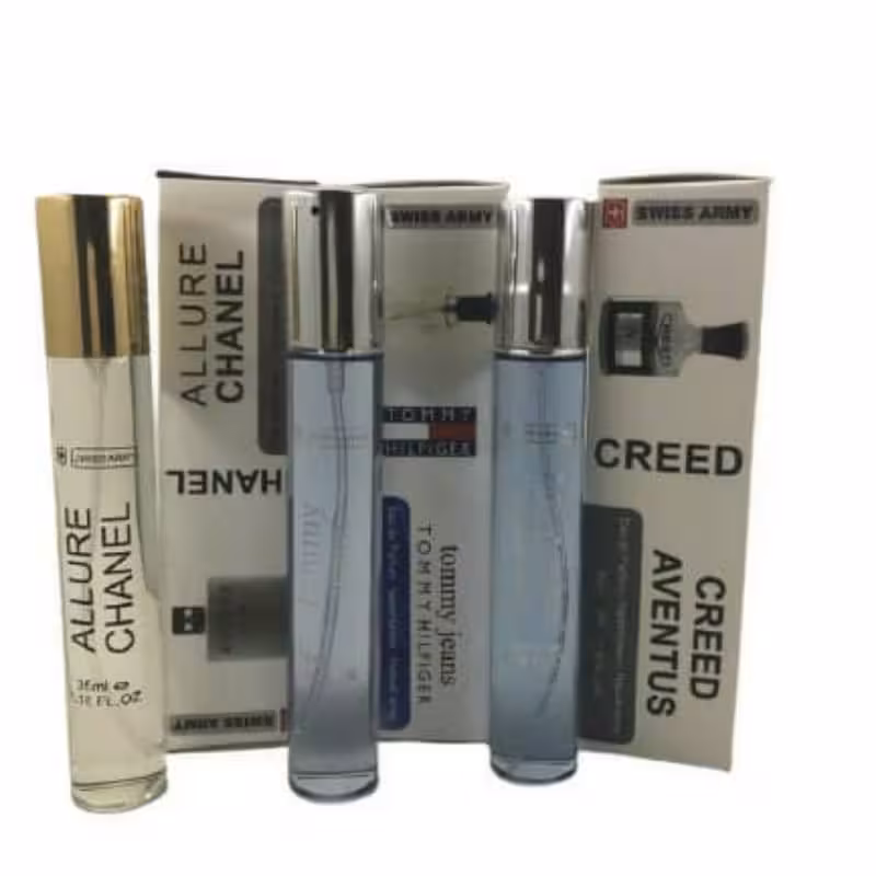 عطر جیبی مردانه سوئیس آرمی مدل 001 حجم 35 میلی لیتر مجموعه 3 عددی